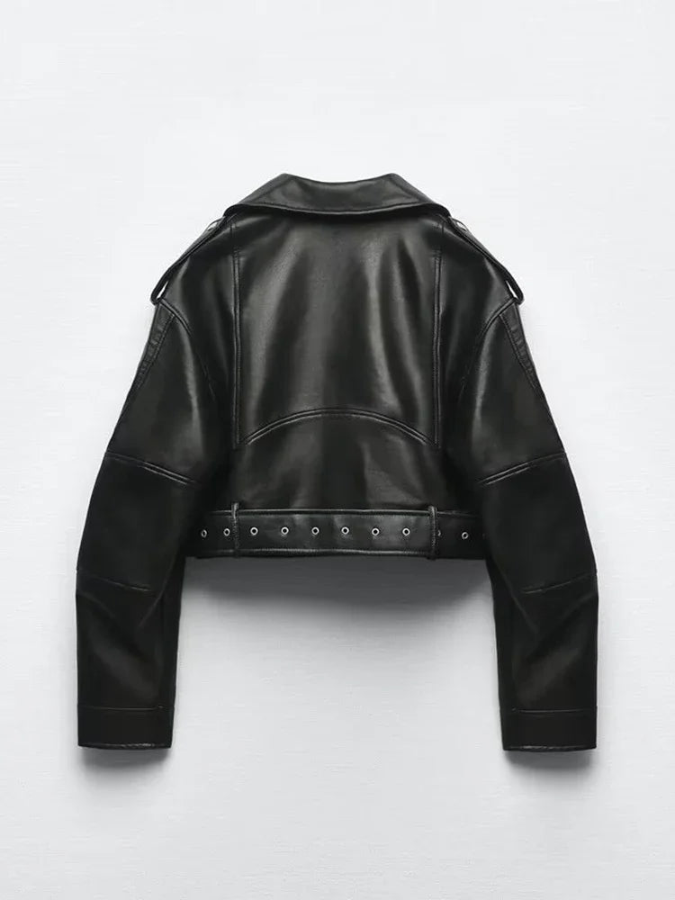 Jade | Blouson Biker en Simili Cuir