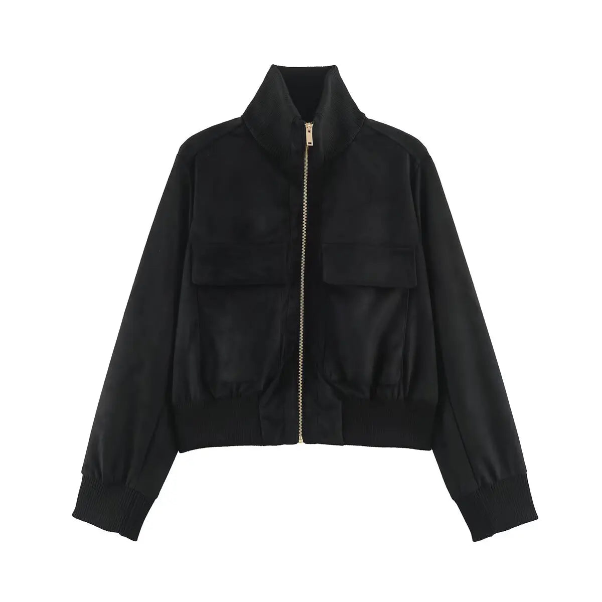 Camille | Veste Effet Daim à Grandes Poches