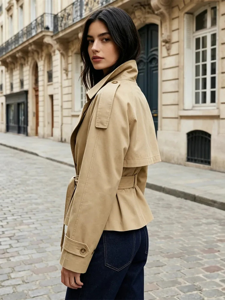 Louise | Trench Court à Ceinture