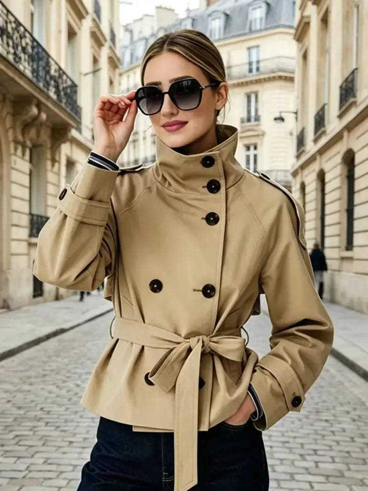 Louise | Trench Court à Ceinture