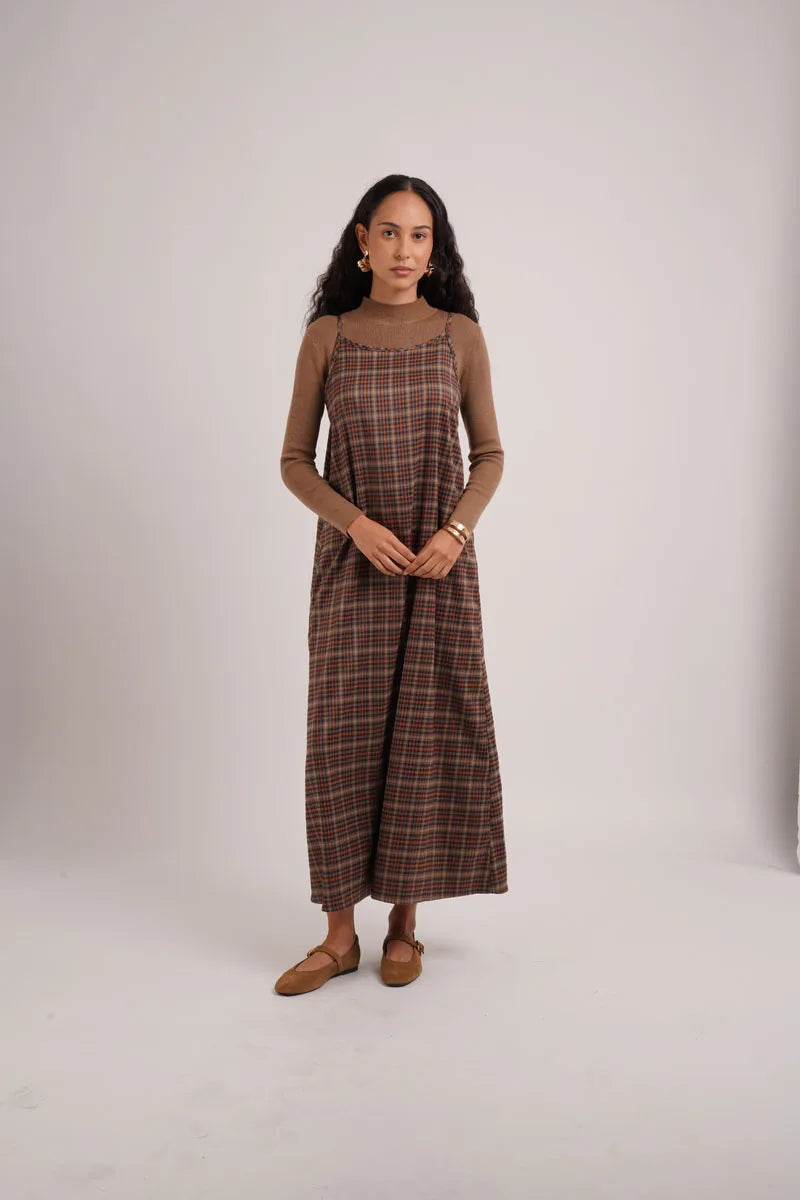 Adèle | Robe Chemise à Carreaux