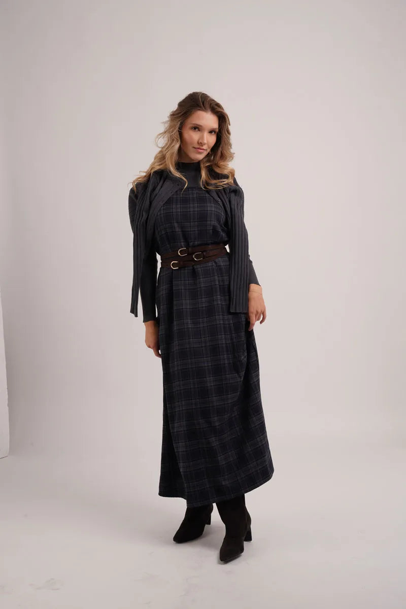 Adèle | Robe Chemise à Carreaux