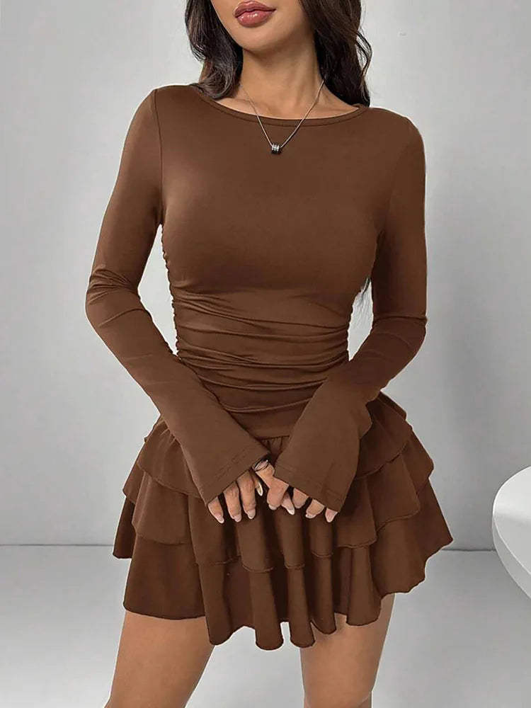Romane | Robe Courte à Volants