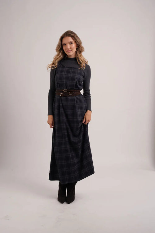 Adèle | Robe Chemise à Carreaux