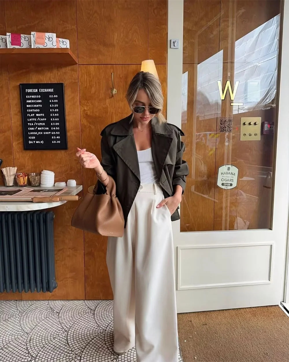 Élise | Trench Court Croisé