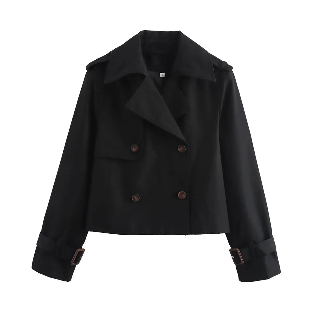 Élise | Trench Court Croisé