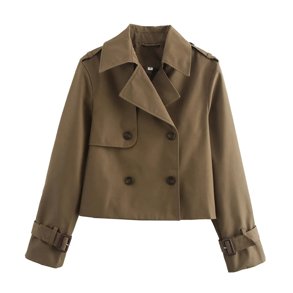 Élise | Trench Court Croisé