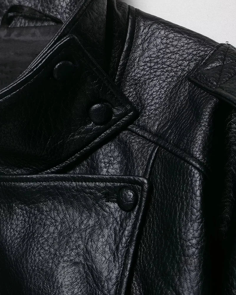 Margaux | Veste Oversize en Simili Cuir