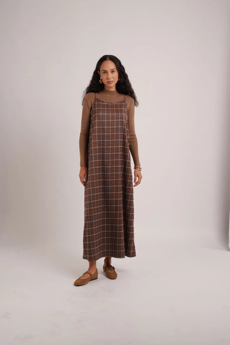 Adèle | Robe Chemise à Carreaux