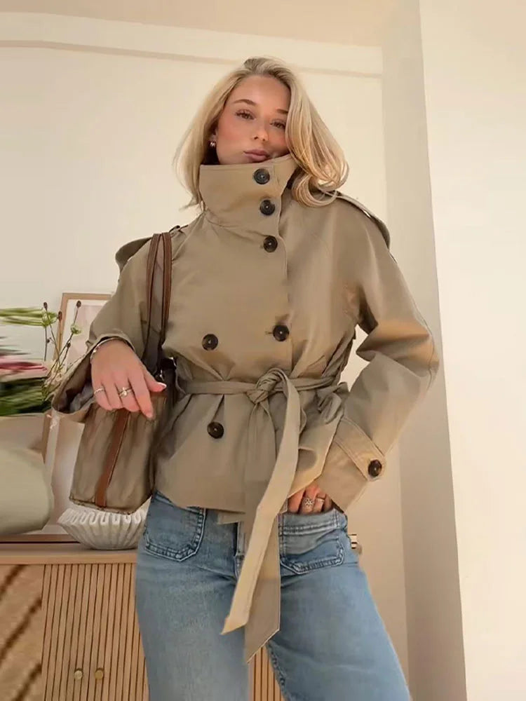 Louise | Trench Court à Ceinture