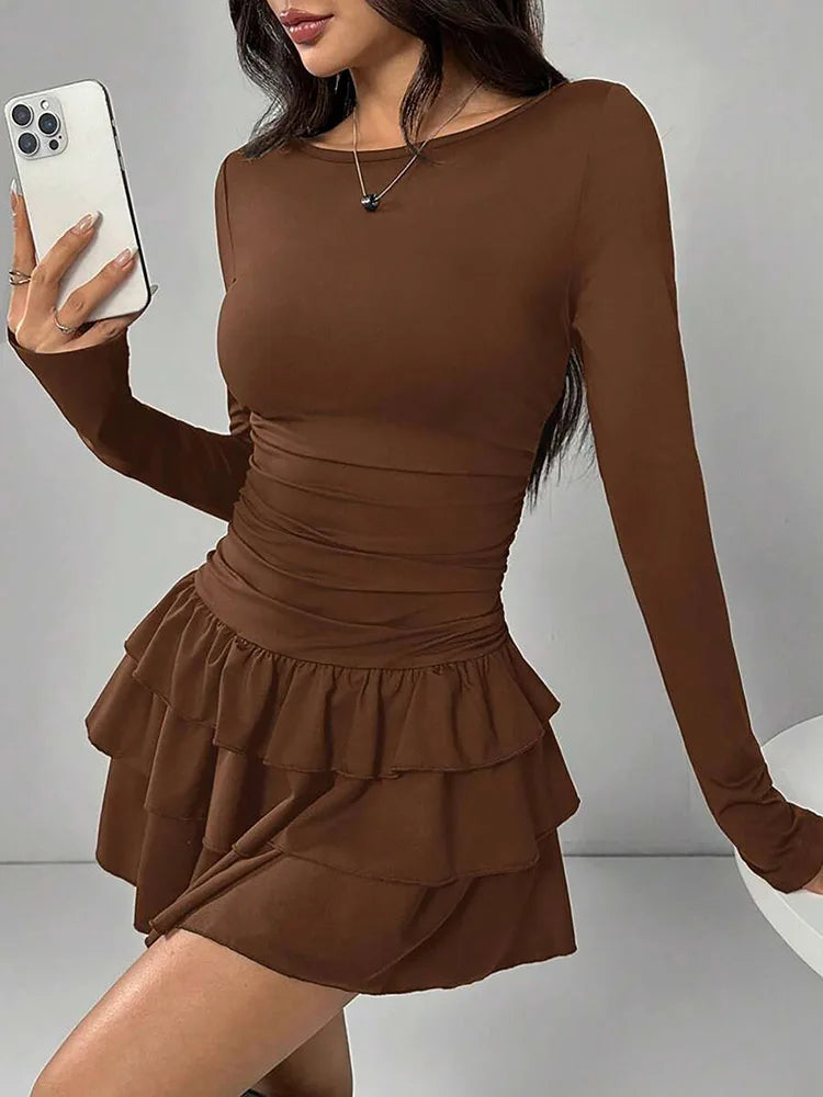 Romane | Robe Courte à Volants
