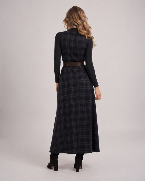 Adèle | Robe Chemise à Carreaux - dos